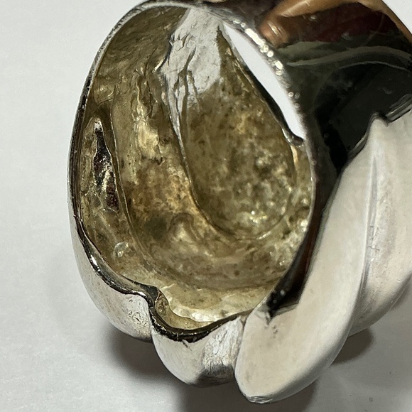 CHARLES KRPELL Sterling Silver Ribbed Ring. Size 8.5 - Picture 6 of 12